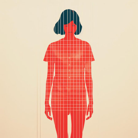 the woman stands confidently in this minimal screenprint illustration, her elegant features and flowing hair beautifully captured in a bold, modern risograph print, showcasing the artist's skill in creating stunning full-body portraits with a touch of simplicity and sophistication. ai generatedの素材