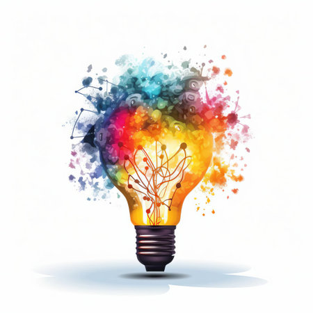 the creative concept illustration showcases a high-quality thinking design on a pristine white background, perfectly capturing the essence of innovative ideas, imagination, and intellectual curiosity, ideal for representing brainstorming, problem-solving, and critical thinking in modern design and technology. ai generatedの素材