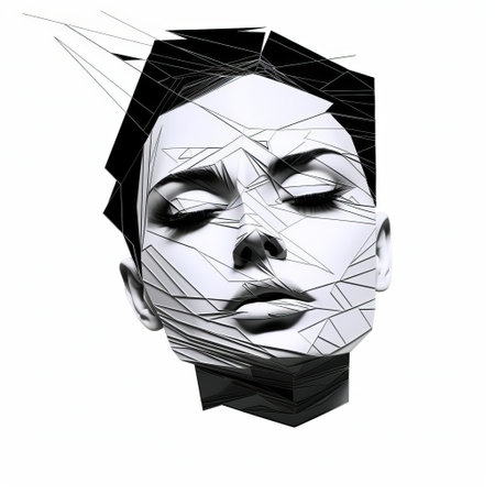 the woman, depicted in a stunning parallel vector mannerism, is showcased in a modern contrast line illustration, featuring a full-body pose on a crisp white isolated background, exuding elegance and sophistication, perfect for design projects requiring a touch of contemporary femininity and sleek minimalism. ai generatedの素材