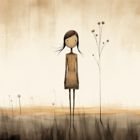 the woman stands confidently, her full body posed in a powerful stance, showcasing the intricate details of her attire, as masterfully illustrated by renowned artist jon klassen, against a clean, isolated background, highlighting her striking features and bold personality. ai generatedの素材