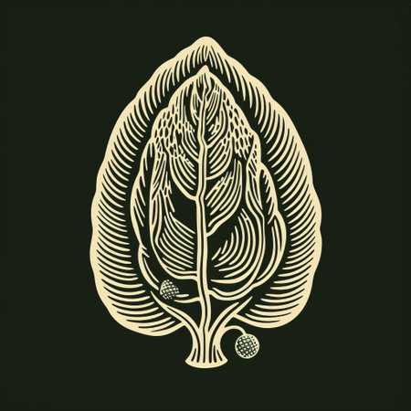 the cedro, majestically standing out against a backdrop of negative space, is elegantly represented in this stunning, single-color linocut artwork, expertly distilled to its simplest, bold shapes, showcasing the beauty of minimalist art, highlighting the essence of this iconic tree, while exuding power and sophistication. ai generatedの素材
