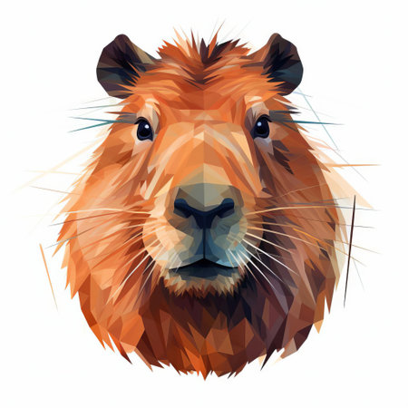 the capybara, a large rodent native to south america, is beautifully illustrated in this stunning svg image, set against a plain white background, showcasing its distinctive features with clean lines and soft, subtle shading, rendered in striking black and white hues, perfect for wildlife enthusiasts and graphic designers alike. ai generatedの素材