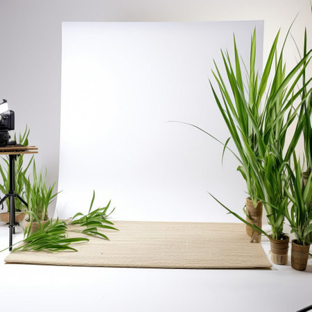 bamboo grass, meticulously arranged on a pristine white table, showcases its natural elegance in this stunning commercial photography, boasting realistic and lifelike details, captured in high definition, 8k resolution, and hyper quality, perfect for advertising, packaging, and editorial use. ai generatedの素材