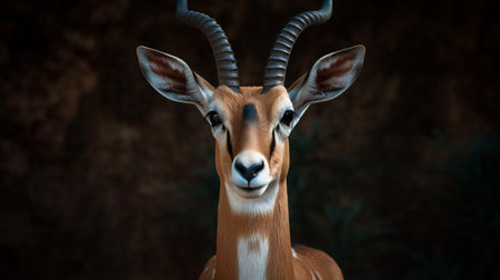 the harpyja gazelle, a majestic and endangered species, roams freely in a brazilian zoo, showcasing its distinctive brown coat and white underbelly, as it grazes peacefully in its enclosure, highlighting the importance of conservation efforts for these rare and threatened animals in south american wildlife. ai generatedの素材