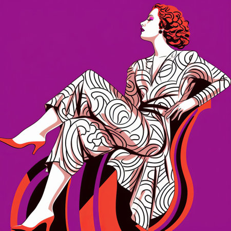 the woman, elegantly posed in a flowing white gown, is brought to life in a stunning digital drawing inspired by the iconic style of cecil beaton, reminiscent of henri matisse's expressive lines, crafted with precision using a fine-tip pen on a wacom tablet, showcasing vibrant fuchsia accents in breathtaking 32k super-resolution uhd quality. ai generatedの素材