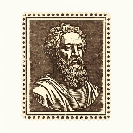 "vintage bronzefile stamp, an old print with intricate line engraving on a white background, showcasing the unique ink detailing of this timeless piece.", ai generatedの素材