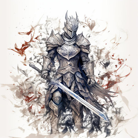 the medieval-inspired artwork showcases intricate, abstract patterns created using random pencil doodle lines and texture on a solid white background, evoking a sense of mysticism and ancient elegance, reminiscent of illuminated manuscripts and gothic architecture. ai generatedの素材