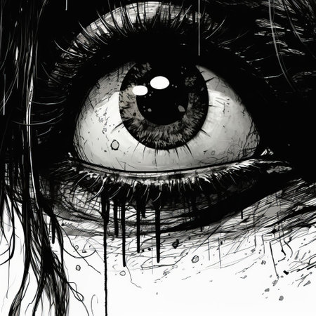 the kraken, a monstrous sea creature, emerges from the depths in this striking black and white drawing, showcasing gritty horror comics-inspired artwork with exaggerated expressions and blink-and-you-miss-it detail, blending sosaku hanga's realistic hyper-detail with action-packed scenes. ai generatedの素材