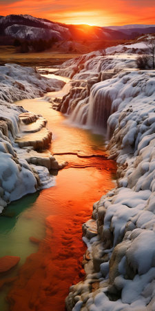 the rugged landscape of bosnia and herzegovina unfolds as a mesmerizing spectacle, showcasing a surreal fusion of arid terrain and bubbling lava pools, captured in exquisite detail through the lens of a hasselblad 6h, evoking a sense of cinematic wonder, with natural and cinematic lighting that highlights the region's unforgiving yet breathtaking beauty. ai generatedの素材