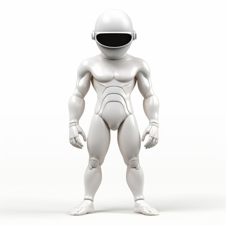 the cyclops, a mythical one-eyed giant from ancient greek mythology, is depicted in stunning 3d illustration, showcasing its full body in intricate detail, set against a crisp white isolated background, perfect for graphic design, fantasy art, and mythology-inspired projects. ai generatedの素材
