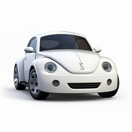 this vibrant pixar-style beetle perches proudly on a pristine white background, showcasing its intricately detailed wings and shimmering exoskeleton in stunning high-definition clarity, perfect for graphic designs, digital art, and visual projects requiring a crisp, high-resolution png format image. ai generatedの素材
