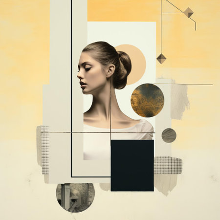 alabaster and white collage background textures, featuring a cadre cutout collage with a focus on realism, are showcased in this stunning visual, expertly crafted to enhance details and adhering to the principles of the rule of thirds and golden ratio, perfect for abstraction and 32k textures. ai generatedの素材