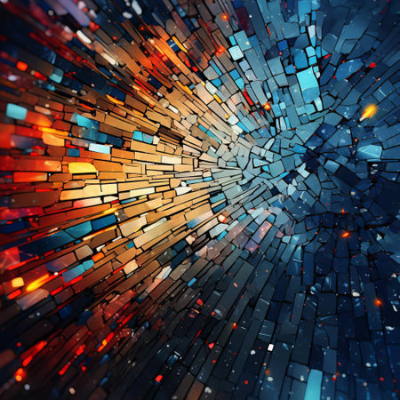 the abstract mosaic artwork, reminiscent of cinematic masterpieces, boasts an unparalleled level of intricacy, evoking the iconic styles of unsplash and national geographic. set against a pristine white background, this high-definition 16k image is a visual feast, with ai-enhanced details that transport viewers to a world of vibrant colors and textures. ai generatedの素材