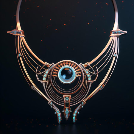 the exquisite jewelry design piece, reminiscent of cinematic masterpieces, boasts an unprecedented level of intricacy, evoking the awe-inspiring styles found on unsplash and national geographic. set against a pristine white background, this 16k high-definition image showcases the fusion of human creativity and a.i. technology, resulting in a truly breathtaking visual experience. ai generatedの素材
