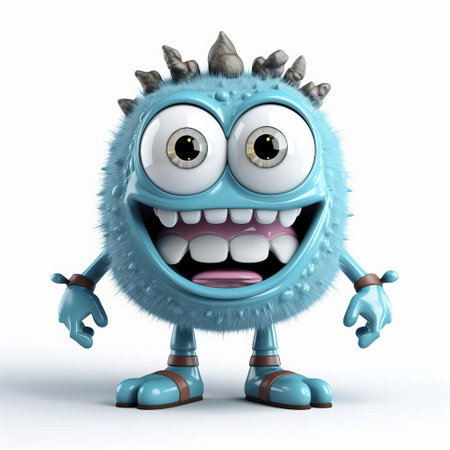 the cyclops, a fearsome 3d monster, stands tall in its entirety on a pristine white isolated background, showcasing its intimidating full body physique, complete with a singular piercing eye, razor-sharp teeth, and powerful muscles, perfect for fantasy and sci-fi designs. ai generatedの素材