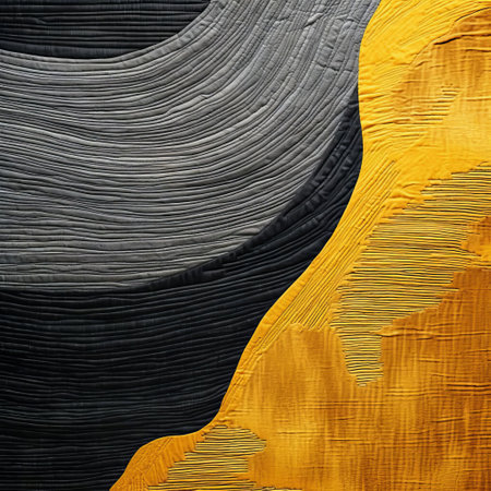 topaz-inspired textile art features a stunning minimalist design, blending earthy tones with subtle golden hues, evoking a sense of luxury and sophistication, perfect for modern home decor, adding a touch of elegance to any room with its understated yet eye-catching beauty. ai generatedの素材