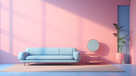 the artwork, a masterful blend of tenebrism and pastel hues, exudes a serene atmosphere, evoking feelings of calmness and tranquility, while its modern style, characterized by simple lines and minimalism, adds a touch of sophistication and elegance, perfect for contemporary interior design and art enthusiasts. ai generatedの素材