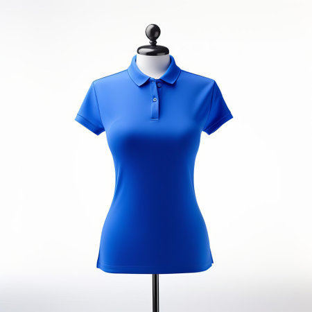 this polo shirt and leggings duo, isolated on a pristine white background, showcases exceptional studio photography skills, boasting a professional color grading that accentuates the soft shadows, while maintaining a clean and sharp focus, thanks to focus stacking, resulting in a stunning 8k digital photography masterpiece. ai generatedの素材