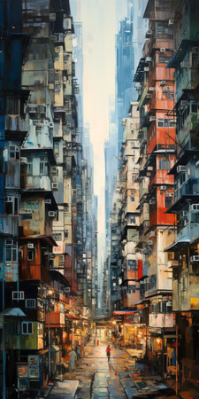 the cityscape stretches out in breathtaking panorama, showcasing towering skyscrapers, bustling streets, and vibrant urban life, captured in stunning high-resolution real photos that transport you to the heart of the metropolis, perfect for wallpaper, desktop, or mobile backgrounds. ai generatedの素材