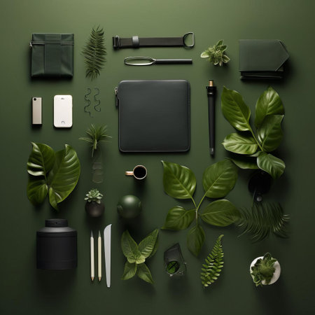 the hunter green background, a serene and calming visual escape, features a minimalist design with varying tones of hunter green, evoking feelings of nature and tranquility, perfect for website designs, social media graphics, and digital art projects requiring a soothing atmosphere. ai generatedの素材