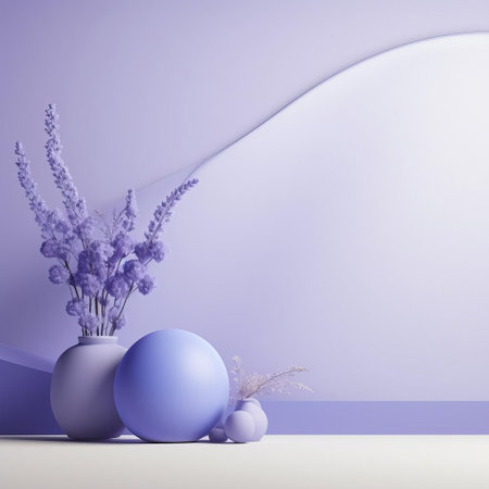 the periwinkle background, featuring soft and soothing tones, creates a calming atmosphere perfect for digital designs, social media posts, and website layouts, evoking feelings of serenity and tranquility, while its minimalist approach makes it versatile and easy to pair with various design elements. ai generatedの素材