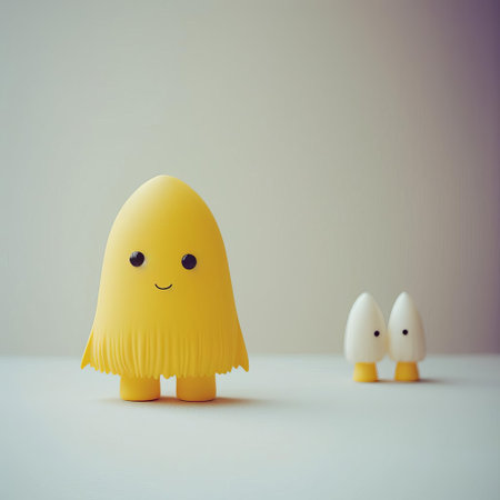 this adorable monster, captured in a stunning display of japanese minimalism, stands proudly in a 32k full-body portrait, showcasing its endearing features against a clean and simple background, exuding a sense of playfulness and charm, perfect for fans of kawaii culture and minimalist photography. ai generatedの素材