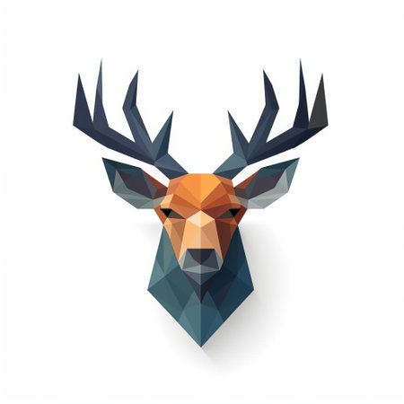 the caribou, an iconic symbol of the arctic wilderness, stands majestically against a pristine white background, its intricate pattern and subtle nuances showcased in stunning minimalistic detail, evoking a sense of serenity and connection to the natural world of wildlife and conservation. ai generatedの素材