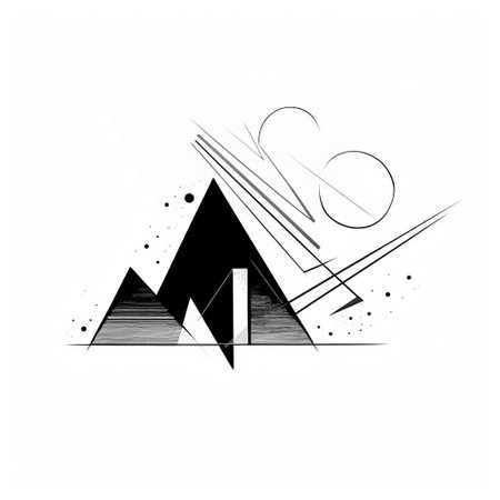 top, a minimalist masterpiece, showcases a simple flat line drawing with bold outlines, striking contrast, and subtle flat shading, set against a crisp white background, creating a visually appealing black and white illustration perfect for modern designs and graphics. ai generatedの素材