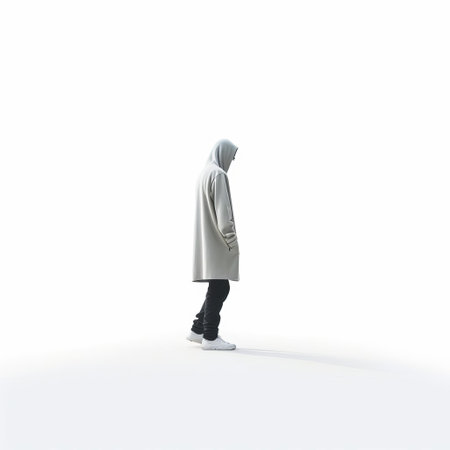 the wandering soul, a mesmerizing figurine, stands tall in a full-body pose on a pristine white isolated background, exuding an aura of serenity and calmness, perfect for spiritual and meditation-inspired art, home decor, and yogic ambiance, evoking feelings of peace and tranquility. ai generatedの素材