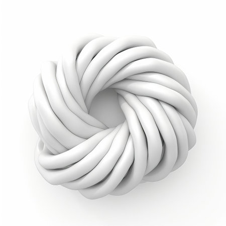 the woman's 3d model showcases a stylish twisted bun hairstyle, perfectly coiffed and elegantly presented on a pristine white isolated background, ideal for beauty, fashion, and hair care advertisements, as well as editorial and commercial uses. ai generatedの素材