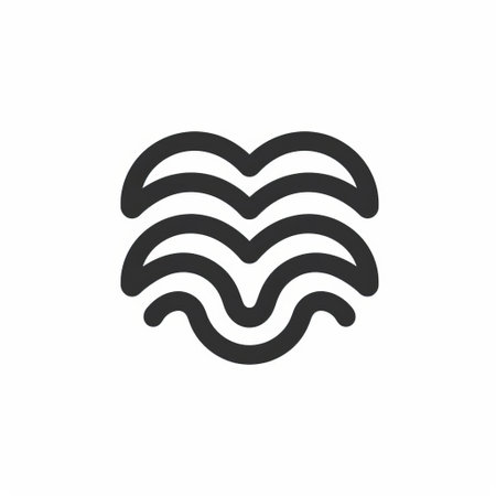 the icon, set against a clean white background, showcases a stunning minimalist pattern design, perfect for modern digital products, websites, and mobile apps, featuring a subtle yet striking visual aesthetic that exudes simplicity and sophistication. ai generatedの素材