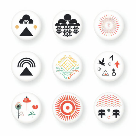 the icon, set against a clean white background, showcases a stunning minimalist pattern design, perfect for modern digital products, websites, and mobile apps, featuring a subtle yet striking visual aesthetic that exudes simplicity and sophistication. ai generatedの素材