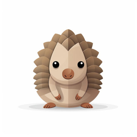 this adorable armadillo emoji, depicted in a minimalist style, stands out against a crisp white background, showcasing its full body in a charming and simplistic design, perfect for digital communication and online expression. ai generatedの素材