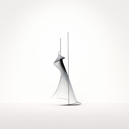 the light, delicately crafted in a minimalist style, shines bright against a pristine white background, its slender lines and subtle curves evoking a sense of serenity and simplicity, perfect for modern designs and elegant visual compositions. ai generatedの素材