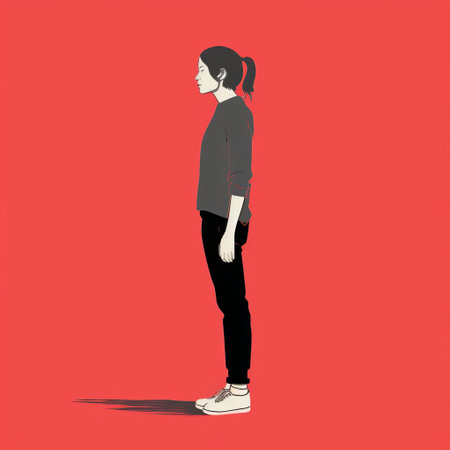 the woman stands confidently in this stunning minimal screenprint illustration, her sleek figure and bold lines popping against a crisp white background, a testament to the beauty of risograph print art, perfect for fans of female empowerment and modern art enthusiasts alike. ai generatedの素材