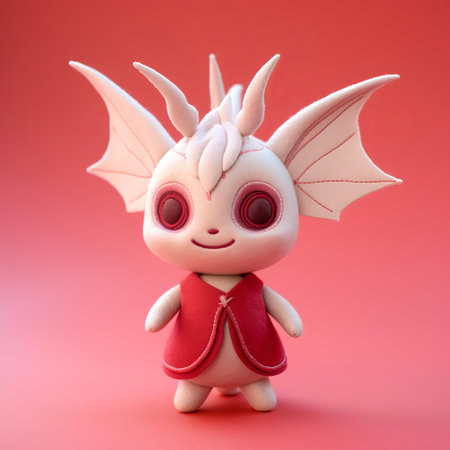 this adorable empusa, meticulously crafted from soft felt, sits proudly against a solid color background, showcasing its realistic features and intricate details, perfect for insect enthusiasts and fans of entomology-inspired art, adding a touch of whimsy to any room's decor. ai generatedの素材