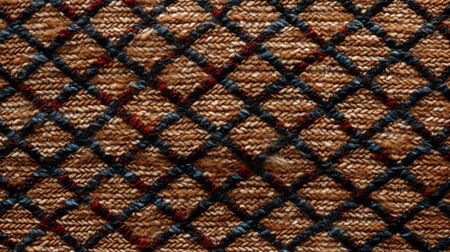 shaggy fabric features a detailed woven texture background with a mesh pattern, showcasing a soft and plush pile, ideal for upholstery, home decor, and craft projects, evoking a sense of comfort and coziness, with its intricate threads and subtle sheen, perfect for adding depth and visual interest. ai generatedの素材