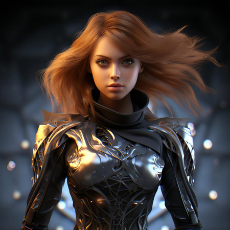 the female morph, exquisitely crafted in zbrush, showcases a stunningly realistic sculpture with intricate details, accentuated by dynamic lighting that highlights her beautiful features, creating a hyper-realistic 3d model perfect for artistic and commercial applications. ai generatedの素材