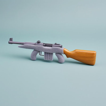 the enfield, a mythical creature from medieval european folklore, is beautifully crafted from soft felt and showcased against a solid color background, boasting realistic features and intricate details that bring this mystical being to life, perfect for fantasy and mythology enthusiasts. ai generatedの素材