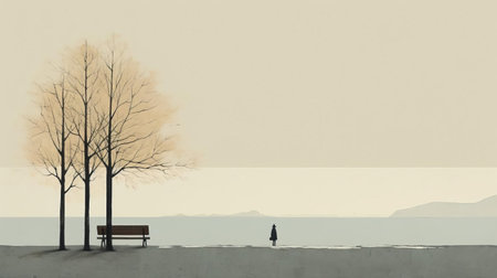 the impressionist painting, crafted by alessandro gottardo, exudes a dreamy atmosphere, blending soft brushstrokes and vibrant colors to evoke a sense of serenity, reminiscent of claude monet's water lily scenes, capturing the fleeting effects of natural light and its emotional resonance. ai generatedの素材