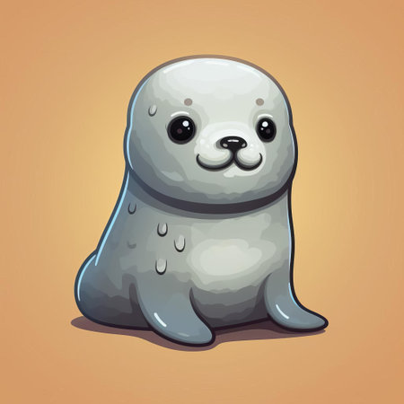 the seal character, crafted in adorable pixel art style, emerges from the blocky world of minecraft, showcasing its irresistible cuteness with a sweet expression and endearing eyes, perfect for fans of the popular sandbox video game and lovers of digital art. ai generatedの素材