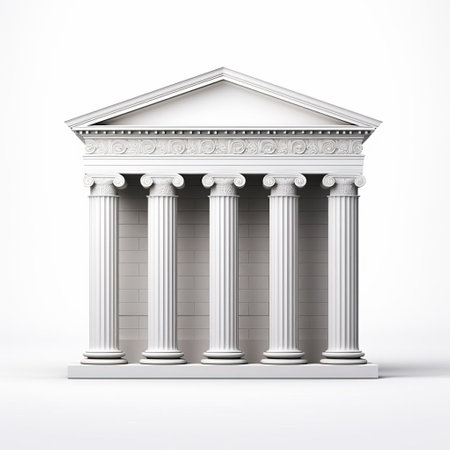 "elegant vase showcases classicism minimal design on a pristine white isolated background, exuding sophistication and refinement, perfect for interior design inspiration, home decor ideas, and modern minimalist aesthetics, evoking a sense of simplicity and luxury.", ai generatedの素材