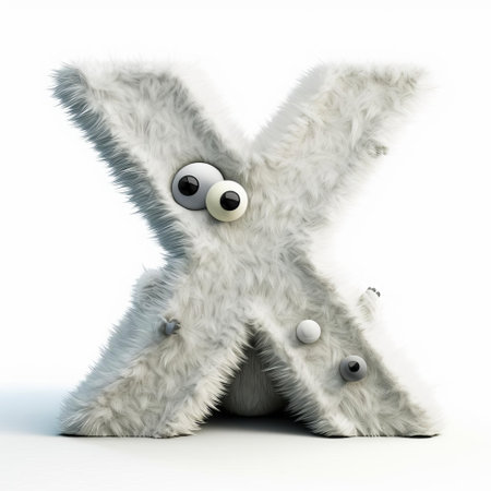 the white monster, a bold and striking visual representation, features a large letter x emblazoned on a pristine white background, evoking a sense of modernity and sleek design, perfect for graphic designers and typography enthusiasts seeking inspiration for logos, branding, and advertising materials. ai generatedの素材