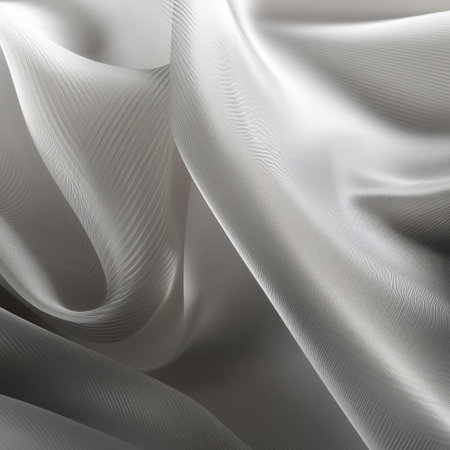 the imperfect tulle pattern adorns a brushed metal flat surface, showcasing a mesmerizing blend of industrial chic and whimsical elegance, perfect for adding a touch of sophistication to any modern interior design or photography backdrop, evoking feelings of luxury and refinement. ai generatedの素材