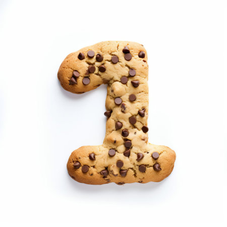 eleven cookies are arranged artfully on a pristine white background, showcasing their golden brown edges and soft, chewy centers, perfect for a sweet treat or dessert, ideal for baking enthusiasts and food photography lovers alike. ai generatedの素材