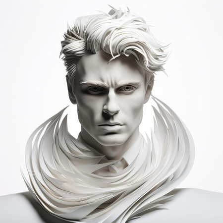 the 3d levi's jeans icon stands out against a crisp white background, its wavy denim texture and stitching details meticulously rendered in a stunning digital illustration, perfect for fashion and apparel design projects requiring a modern and trendy aesthetic. ai generatedの素材