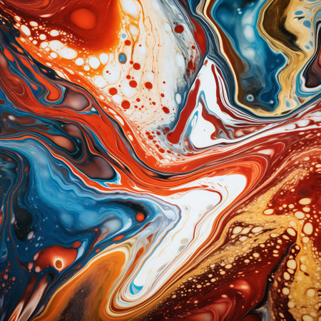 the marbled stone slab showcases a mesmerizing blend of swirling patterns and colors, evoking a sense of luxury and sophistication, perfect for high-end interior design projects, architectural features, and decorative accents, adding a touch of elegance to any space with its unique, natural beauty. ai generatedの素材