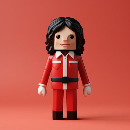 michael, a sleek minimalist 3d character, stands out against a plain white background, showcasing his simple yet expressive design, perfect for use in animations, videos, and digital art projects, highlighting the beauty of simplicity in modern 3d modeling and computer-generated imagery. ai generatedの素材