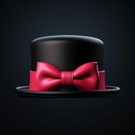 the hat, a stylish 3d accessory, sits prominently against a blank black background, showcasing its intricate design and vibrant colors, perfect for fashion enthusiasts and designers looking for inspiration in hat trends, 3d modeling, and graphic design elements. ai generatedの素材