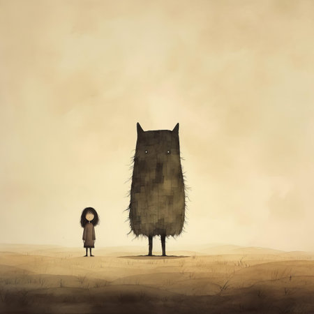 the weeping woman, a mysterious and enigmatic female figure, stands alone in a dark, eerie atmosphere, her face obscured by a veil, evoking feelings of sorrow and melancholy, as depicted in the haunting illustration by acclaimed author and illustrator jon klassen. ai generatedの素材